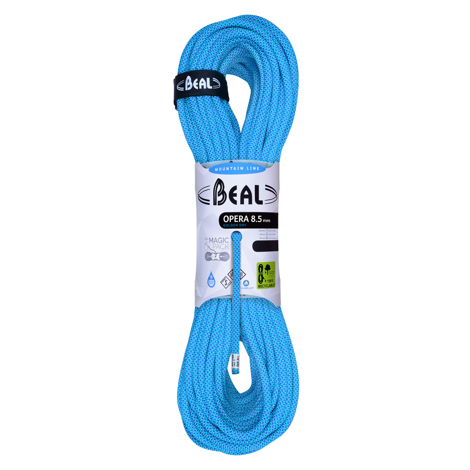 beal-opera-8-5mm-unicore-golden-dry-einfach-kletterseil image 1