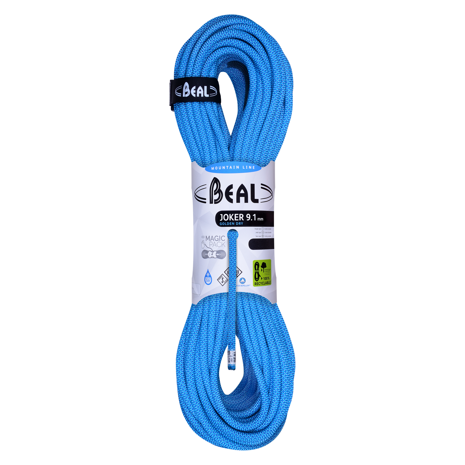 beal-joker-9-1mm-unicore-golden-dry-triple-norm-kletterseil image 1