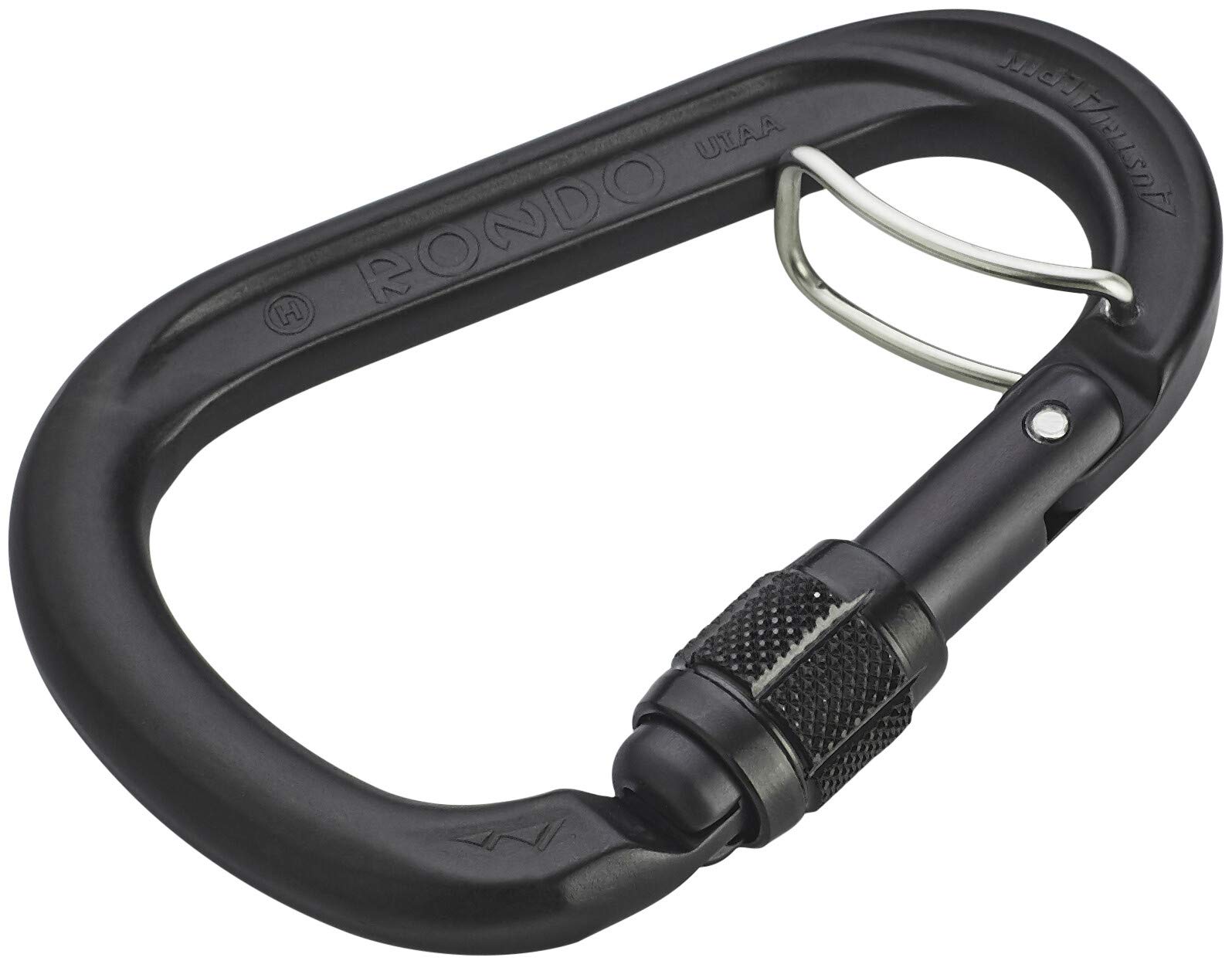 austrialpin-hms-rondo-screwgate-karabiner-mit-selfie-schwarz image 1