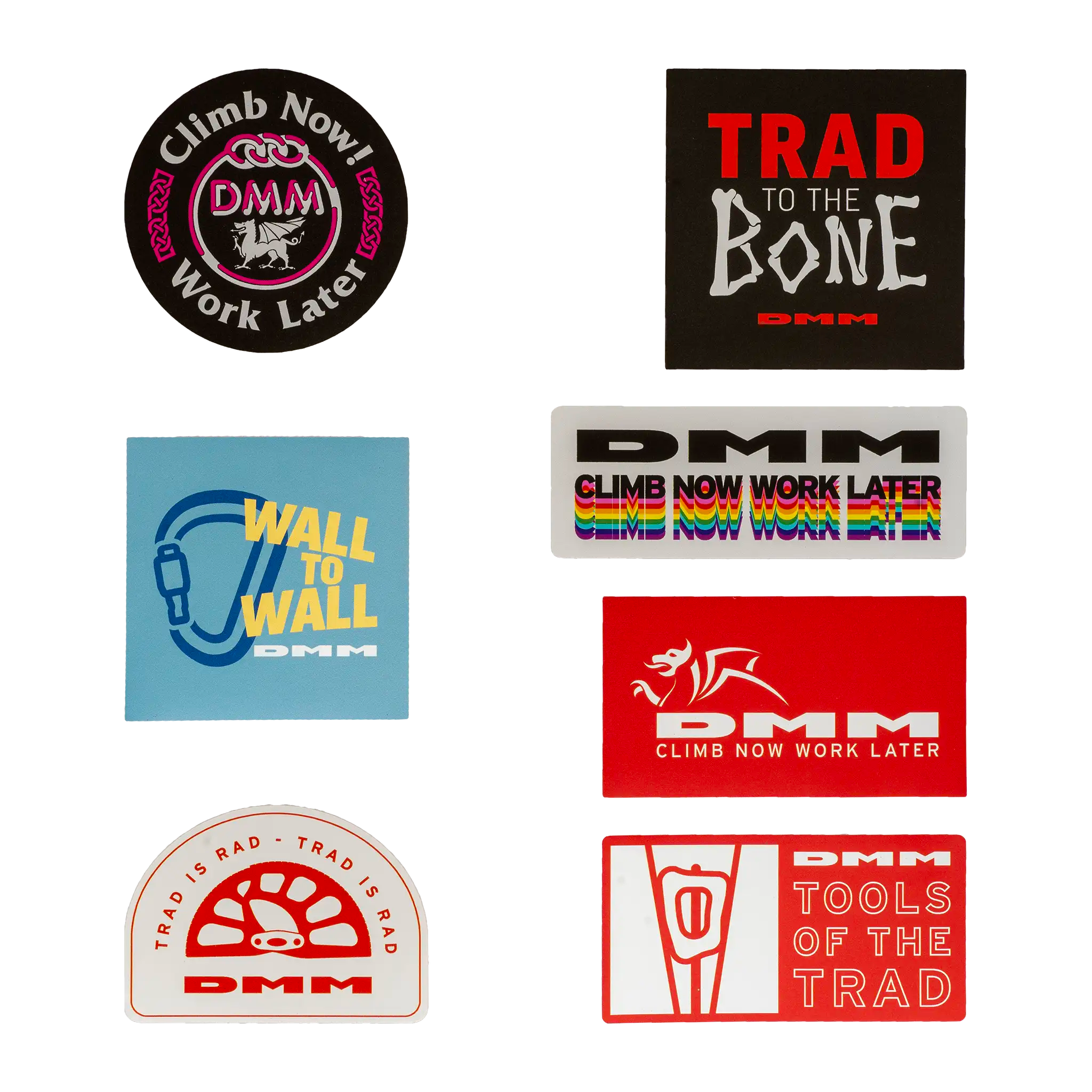 dmm-climbing-sticker-pack-7-teiliges-aufkleber-set image 1