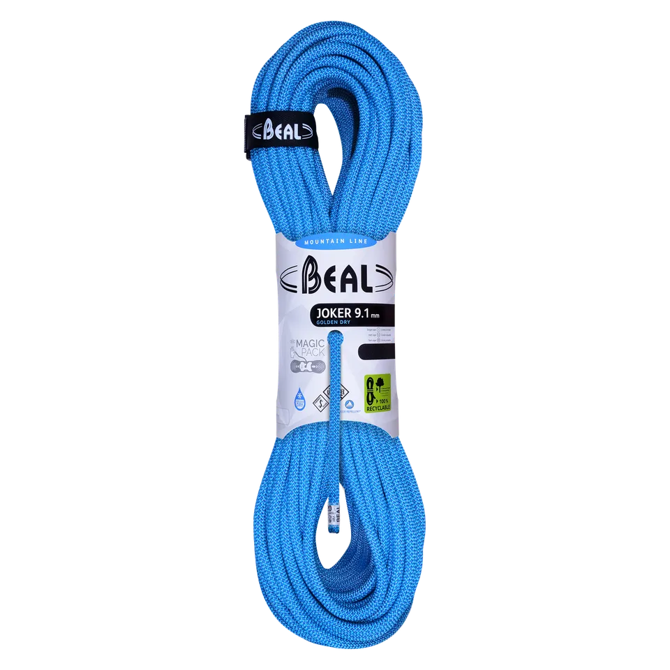 beal-joker-9-1mm-unicore-golden-dry-triple-norm-kletterseil image 1